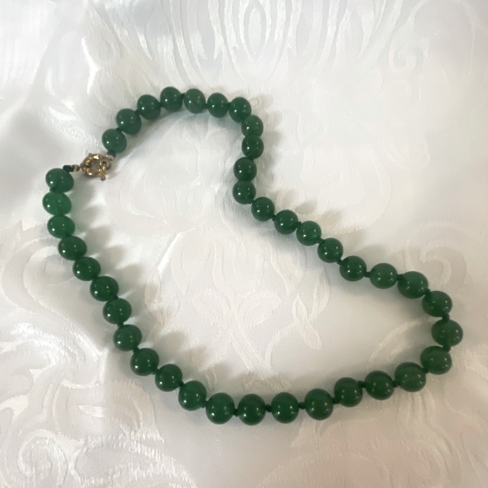 NWOT Green Aventurine Beaded Necklace